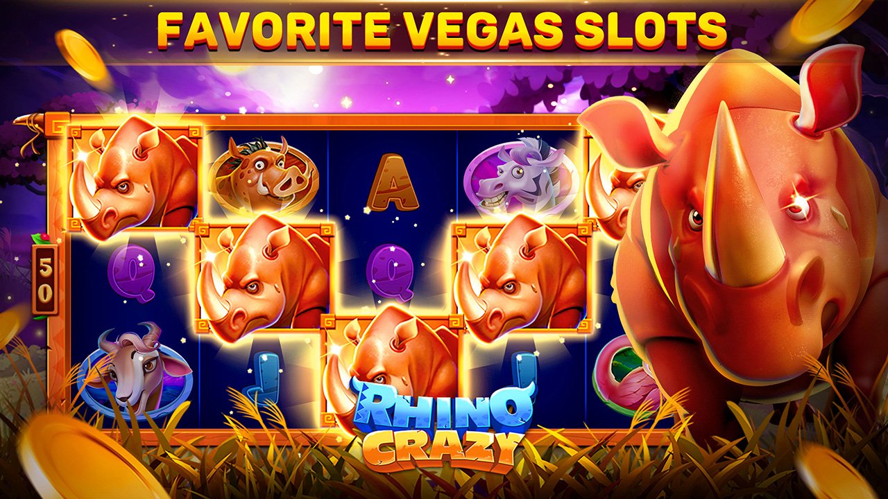 Colourful slot machine reels representing casino games section